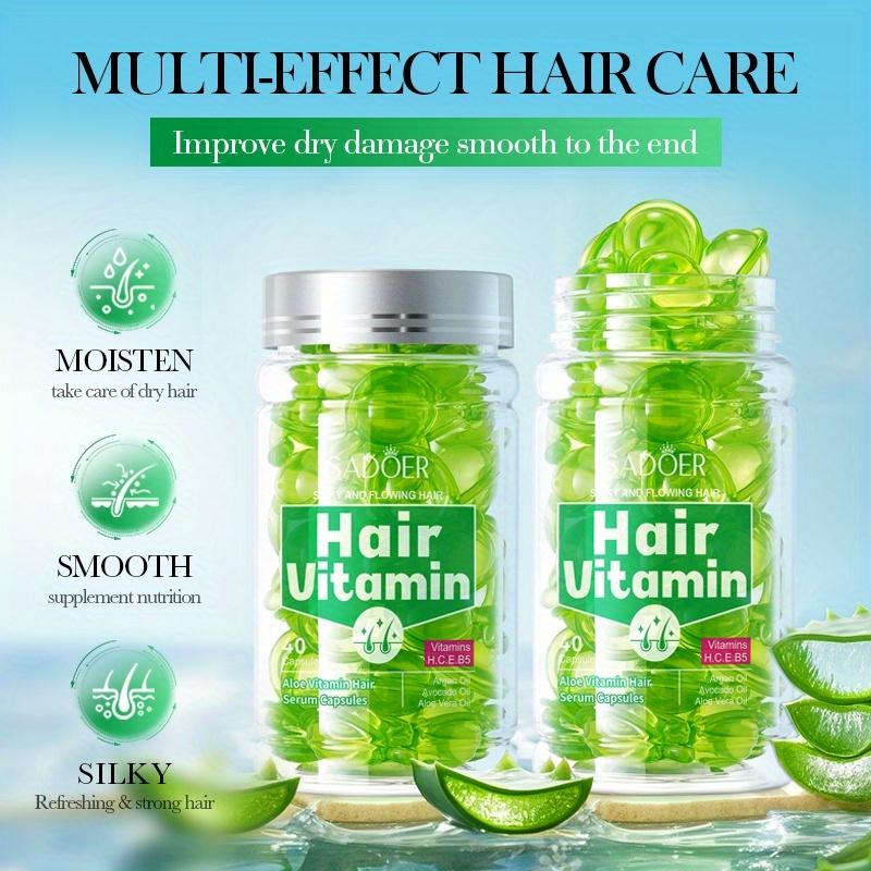 Magic Hair Vitamin Capsule Keratin Oil Fast Restore Hair Soft Smooth Shiny Deep Moisturizer Frizzy Dry Scalp Hair Care Products