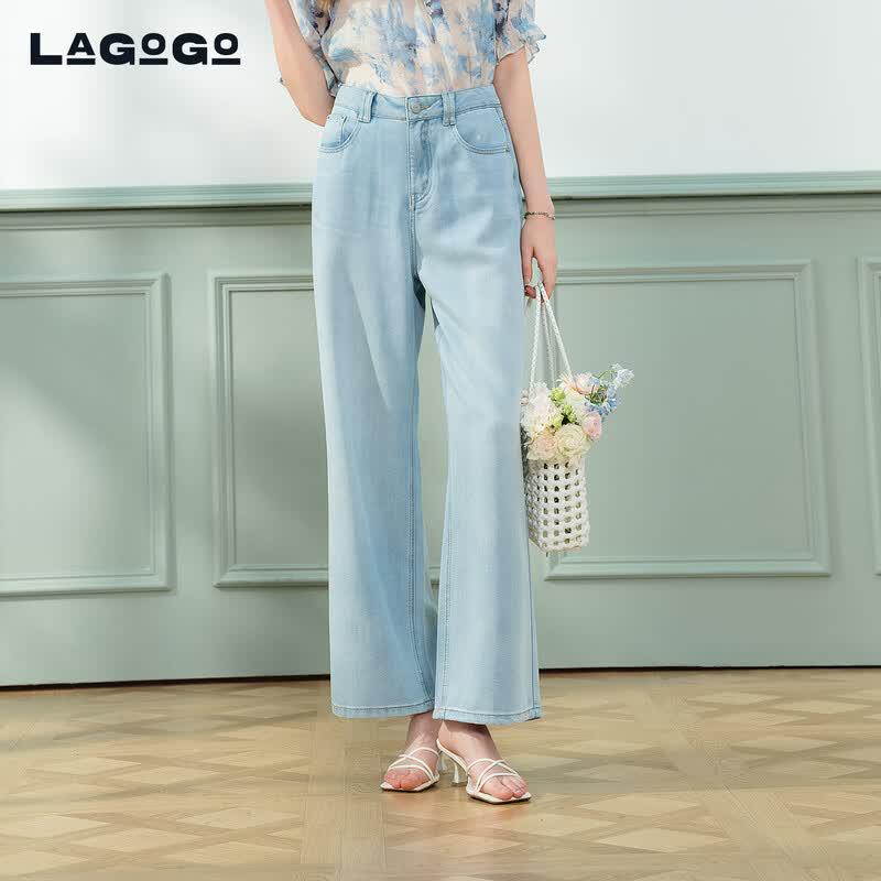 LAGOGO Women s Slim-Fit Versatile Jeans PANN535B45 L