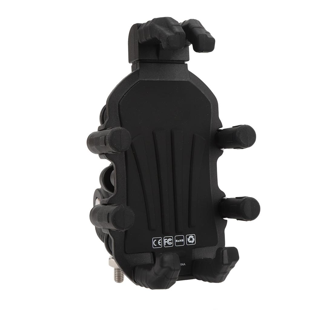 Motorcycle Fork Stem Phone Mount with Vibration Dampener High Speed Secure Lock Adjustable Mount for 4.9 to 8.1in