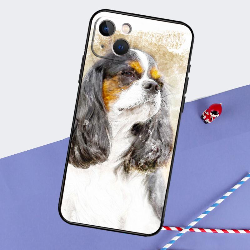 Cavalier King Charles Spaniel Dog Phone Case For iPhone 16 Pro Max 11 13 14 15 Pro Max 12 Mini XR 16 15 Plus 16e Back Cover