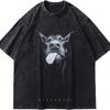 T-shirt da Donna in Puro Cotone con Dobermann, Stampa di Qualità Premium su Cotone, Resistente e Duratura, Casual e alla Moda.