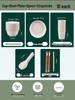 ZISIZ Rice Husk Disposable Tableware Set