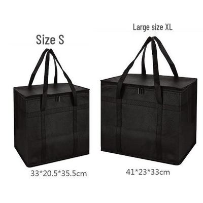 Waterproof Non-woven Fabric Insulated Bag with Reinforced Stripes & Large Capacity for Outdoor Use