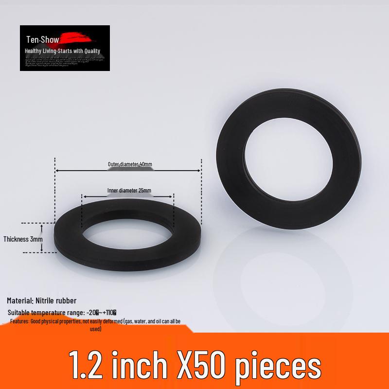 1-Inch Silicone Rubber Washer for Water Pipes and Meters