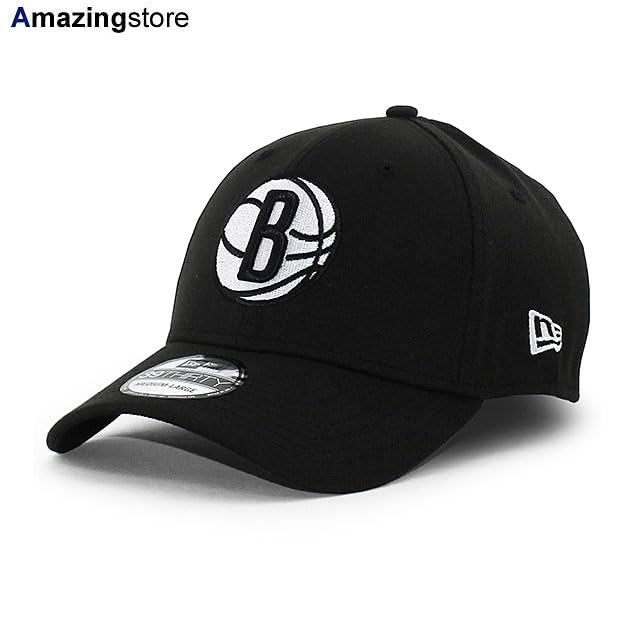 [New Era] Cap 39THIRTY Brooklyn Nets NBA TEAM CLASSIC FLEX FIT CAP BROOKLYN NETS Stretch Fit STRETCH FIT Hat 3930 Black Size ML [Used]