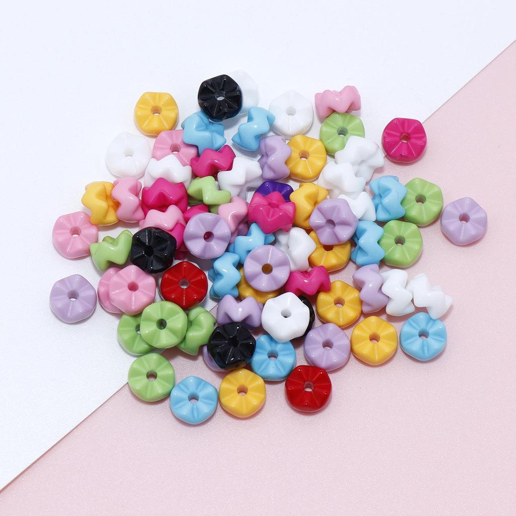 Acrylic Wave Snowflake Beads for DIY Jewelry & Phone Chains