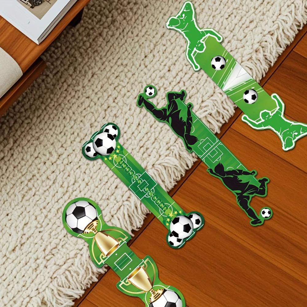 

4pcs Football Creative Graffiti Magnetic Bookmark Set for Bookshelf and Desk Decorative Souvenirs 4pcs