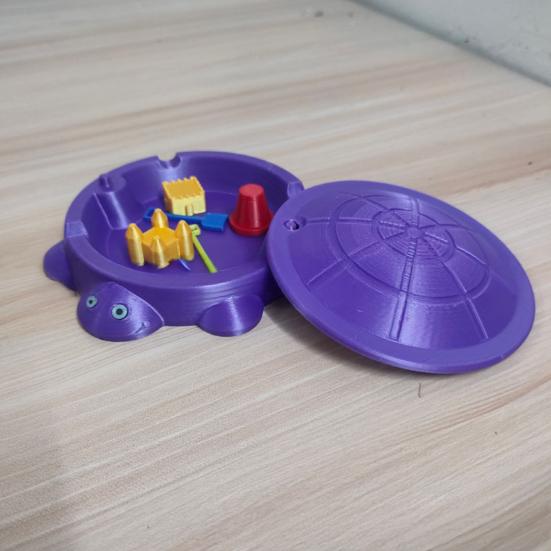 Mini Turtle Sandbox with Tools Fidget Desk Toy for Stress Relief Mini Zen Garden Sandbox Desktop Accessories for Home