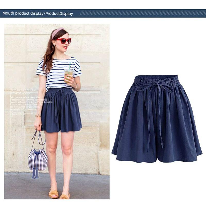 Super Plus Size Wide Legs 100.00kg Loose Korean Style Shorts