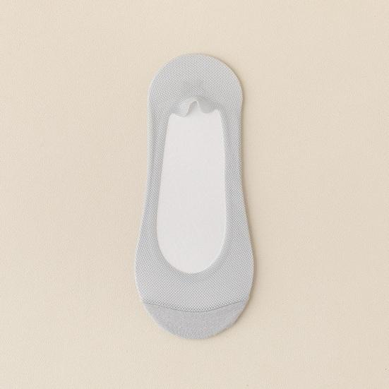 1 Pair Summer No Show Socks for Women, Thin Breathable Cotton Ice Silk Liner Socks, Non-Slip Low Cut Hidden Socks for Flats, Comfortable Invisible