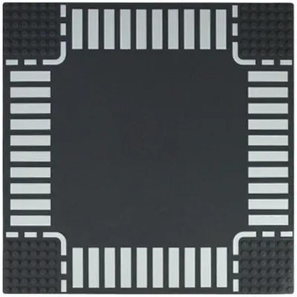 Baseplate Strade Città Strada Incrocio Dritto Curva Incrocio a T Mattoncini Base Plate 32*32 Compatibile Tutte le Marche Città