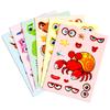 6/12 Pcs Large New Marine Life Puzzle Make A Face Stickers for Stationery Box Laptop Wall Notebook DIY Game Decals
