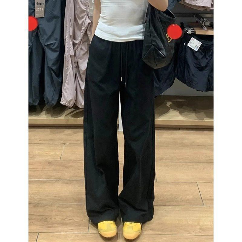 

Women s High-Waist White Wide-Leg Pants - Loose Fit, Casual Style for Pear-Shaped Bodies M