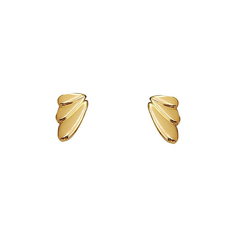 European and American trendy earrings, women's wing earrings, minimalist geometric ear accessories
