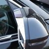 2Pcs Car Left Right Side Rearview Mirror Rain Eyebrow Cover Trim Fit For Hyundai Tucson   Silver