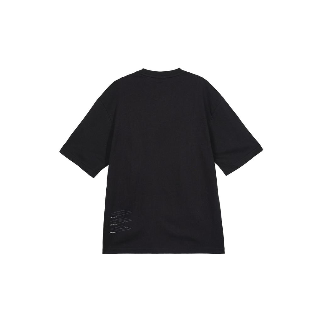 adidas Drop Shoulder Sleeve T Shirt Men's Black H40191