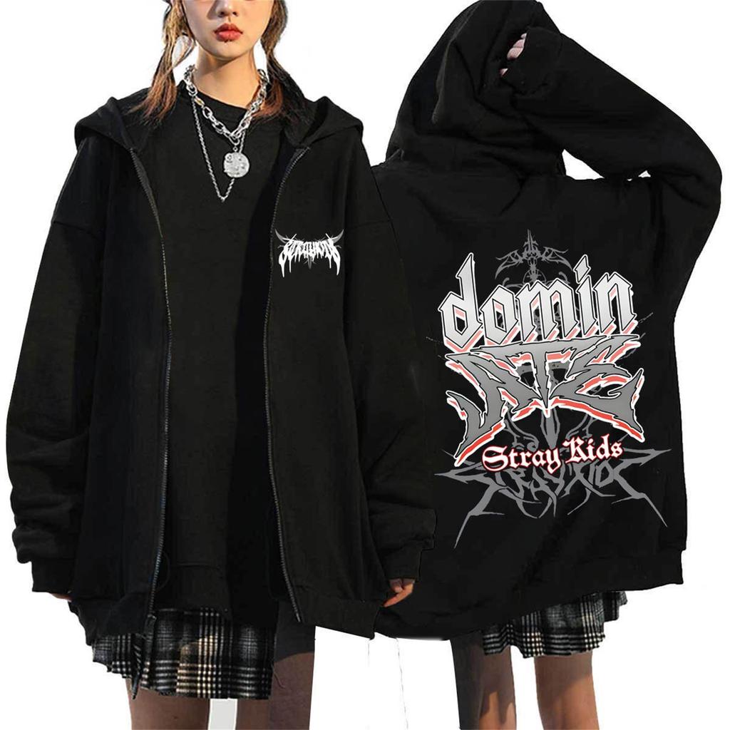 Women's Fashionable Comfortable Casual Long-Sleeved Printed Zip-Up Sweatshirt