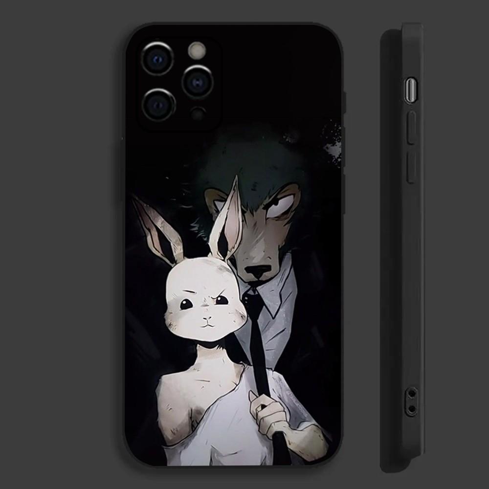 Anime B-Beastars Phone Case For Apple iPhone 15,14,13,12,11,Pro,X,XS,Max,XR,Plus,Mini Soft Black Cover