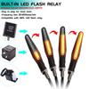 Motorcycle LED Turn Signal Lights White Red Amber Flowing Indicators Front Rear Light 24Led Flasher Blinker For Dirt Bike Sport