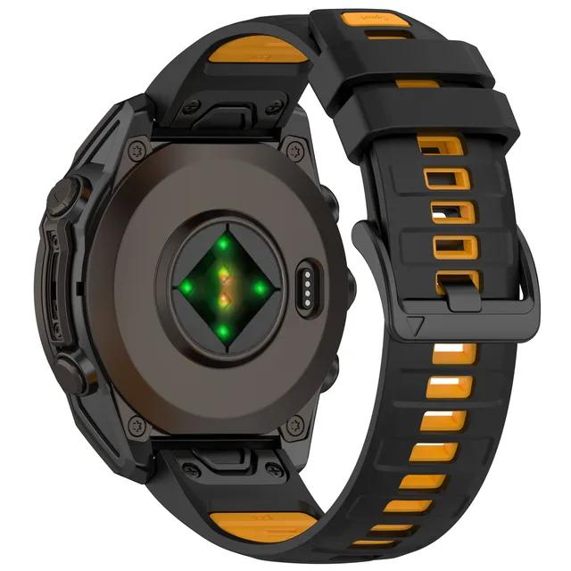 

26мм 22мм 20мм Силіконовий ремінець для Garmin Fenix 8 51мм 47мм Швидкознімний браслет Ремінець на зап ястя Fenix 7X 6X 5X Pro Enduro3 Ремінець Quick Fit 22mm