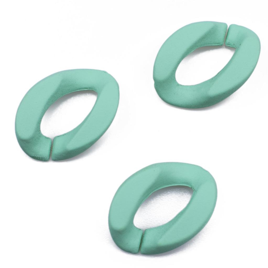 Acrylic Matte Hand-Feel Paint with Chain Insert Buckle and Jump Ring for DIY Jewelry and Phone Cases