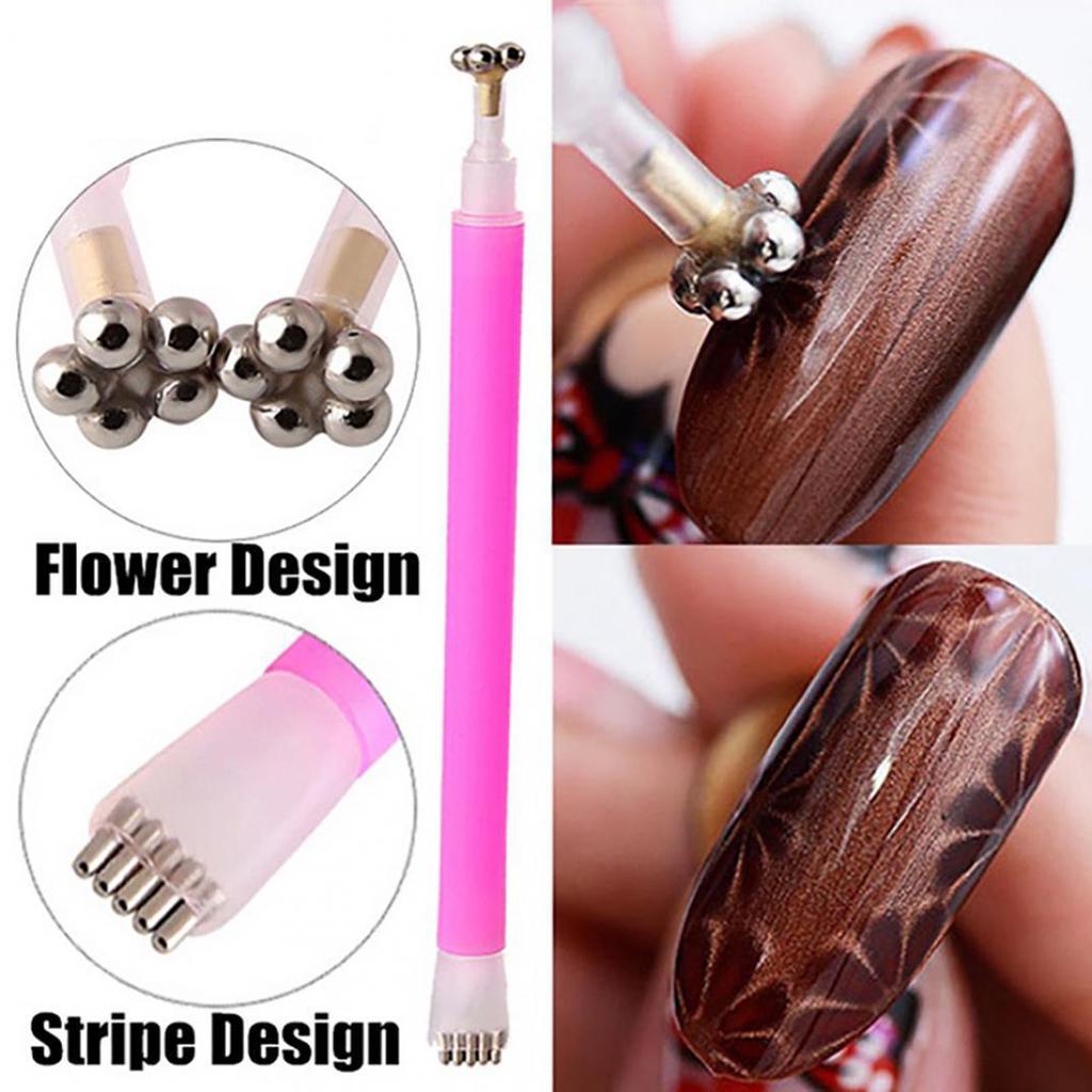 Magnet na malování nehtů UV Cat Eye Magnet Stick Gel lak na nehty Double Head Painting Magic Pen
