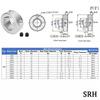 1Pcs SRH6-SRH40 Shaft Collar With Grub Screw Aluminum Alloy Fixing Limit Ring ID 6mm To 40mm Spindle Retaining Bushing Clamping
