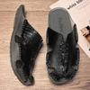 Fashion Outdoor Summer Sandals Mens Casual Leather Slippers Classic Half Drag Beach Rubber Flip Flops Quick Dry Man Water Trekking Flats