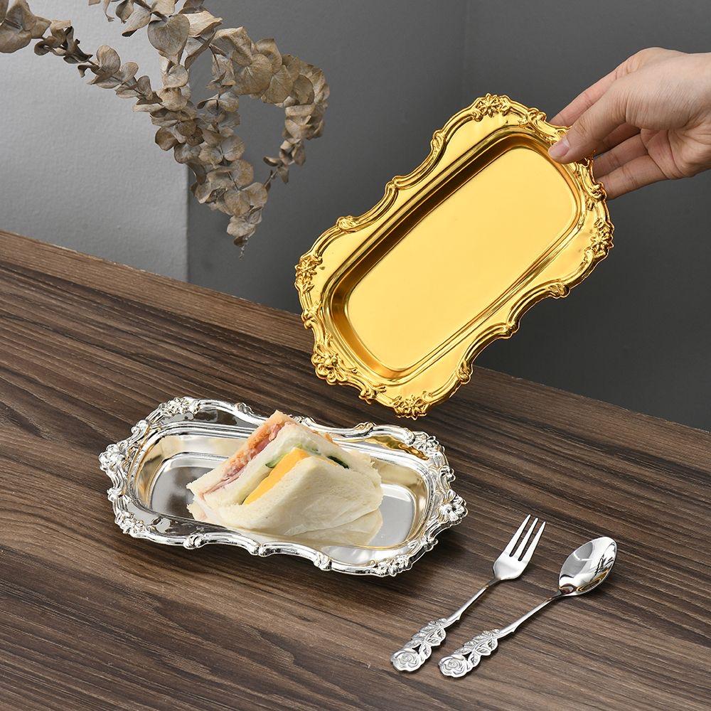 Stainless Steel Butterfly Snack Tray – Multi-Purpose Breakfast & Dessert Plate