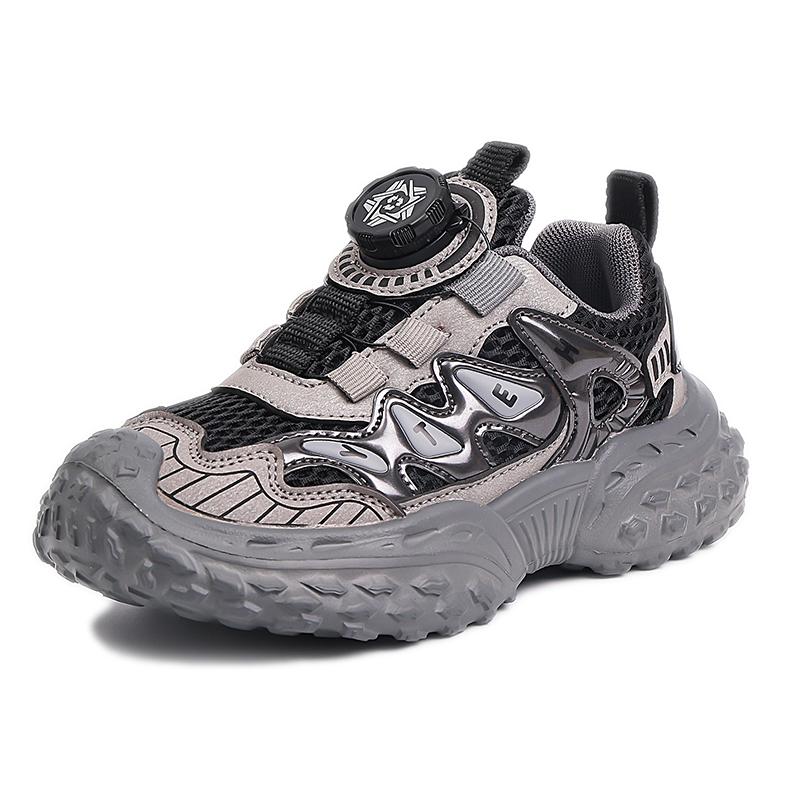 

Spring Childrens Sports Shoes Stable Anti Slip Classic Soft Running Shoes Campus Lightweight Casual Shoes 27 чёрный