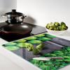 Tempered Glass Kitchen Board with Decorative Graphics Lime Mint 60x52 cm