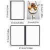 Transparent Menu Cover Foldable a4 Document Holder Waterproof Menu Paper Holder  DIY Menu Making