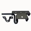 Heavy Duty Door Slide Bolt Lock Solid Construction Black Door Lock Reinforced Rust-resistant Garden Gate Guardrail Fence Lock