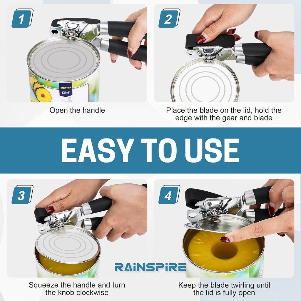 Stainless Steel Can Opener Multitool With Bottle Opening Function For Kitchen And Gift Use