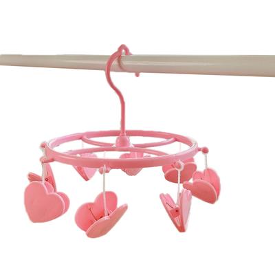 Plastic Hanging Drying Rack Sock Underwear Oversleeve Small Cloth Clip for Home Student Domitory