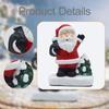 Christmas Tabletop Decor Santa Claus Statue 3.7x4.8inch Traditional Lightweight Multifunctional