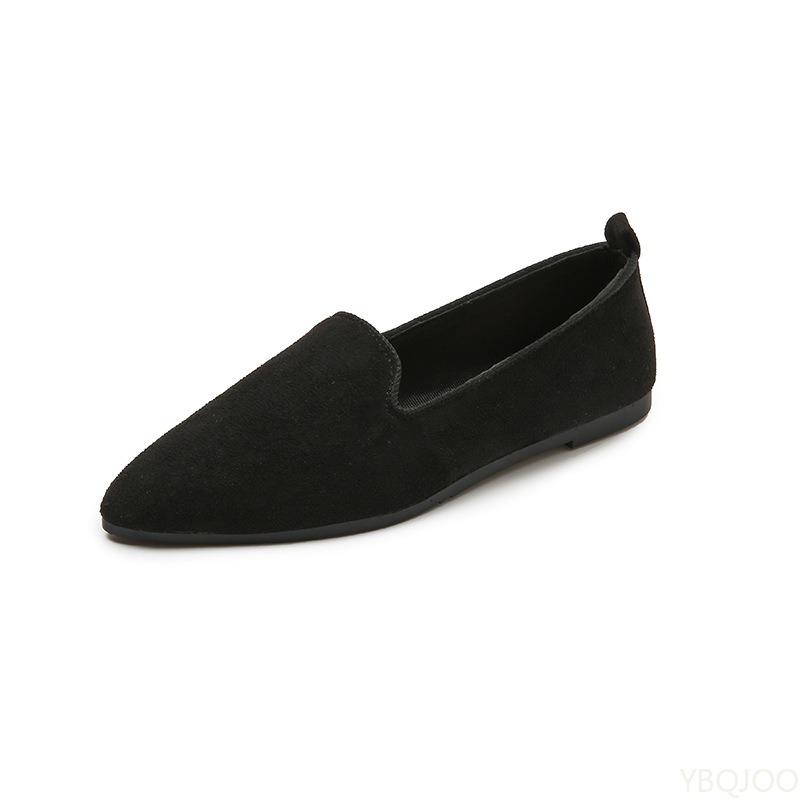 Fashion Spring New Fashionable Breathable Flat Shoes for Women Soft Bottom Pointed Casual Fashion Simple Comfortable Boat Shoes