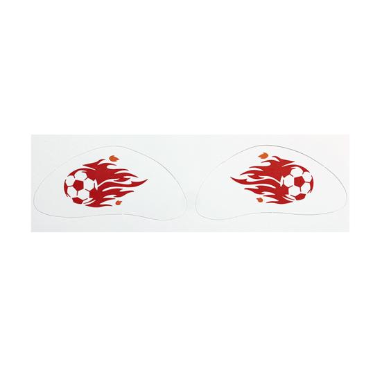 Nostalgie Soccer Face Tattoos Stickers, Waterproof Temporary Body Art for Sports Fans, Football Team Party Makeup Decals Game Day