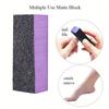 Purple Nail Buffer Block for Polishing and Shaping Nails