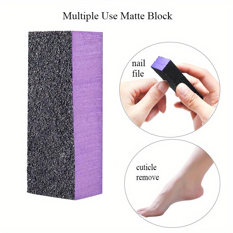 Purple Nail Buffer Block for Polishing and Shaping Nails