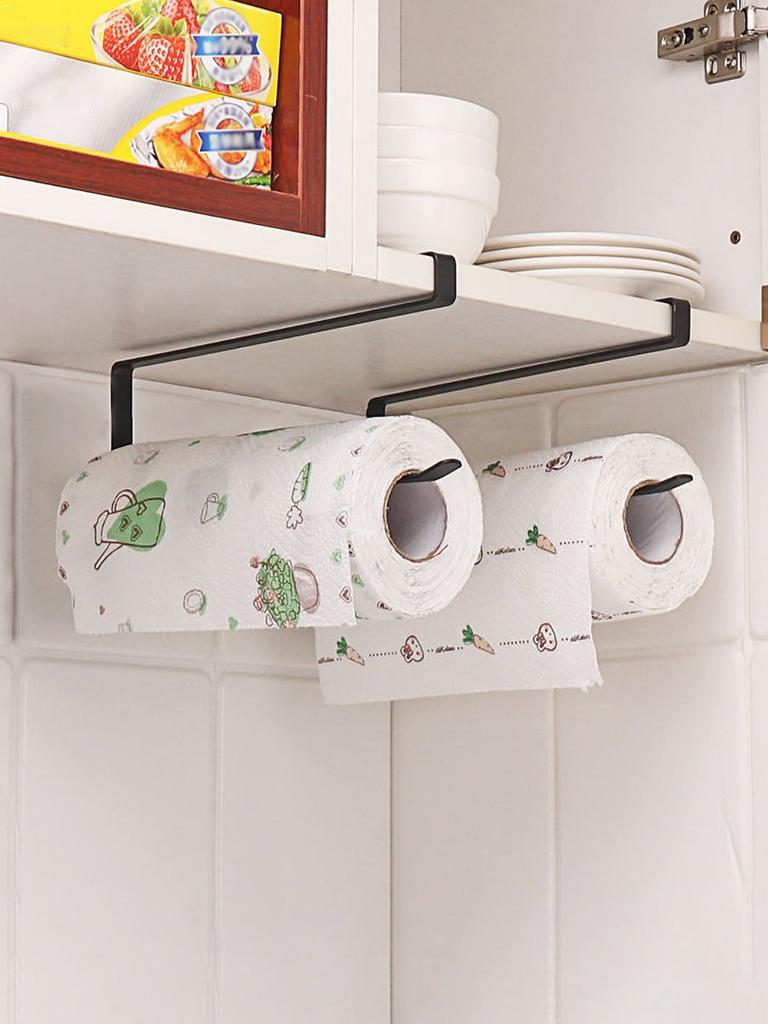Papierrollenhalter Handtuchhalter Hängeregal Badezimmer Lagerung Wc Rack Home Küche Tissue Accessoriy Wandständer Aufhänger Küche