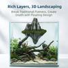 Handmade Aquarium Floating Rocks Realistic Rockery Landscaping Stone  Desktop