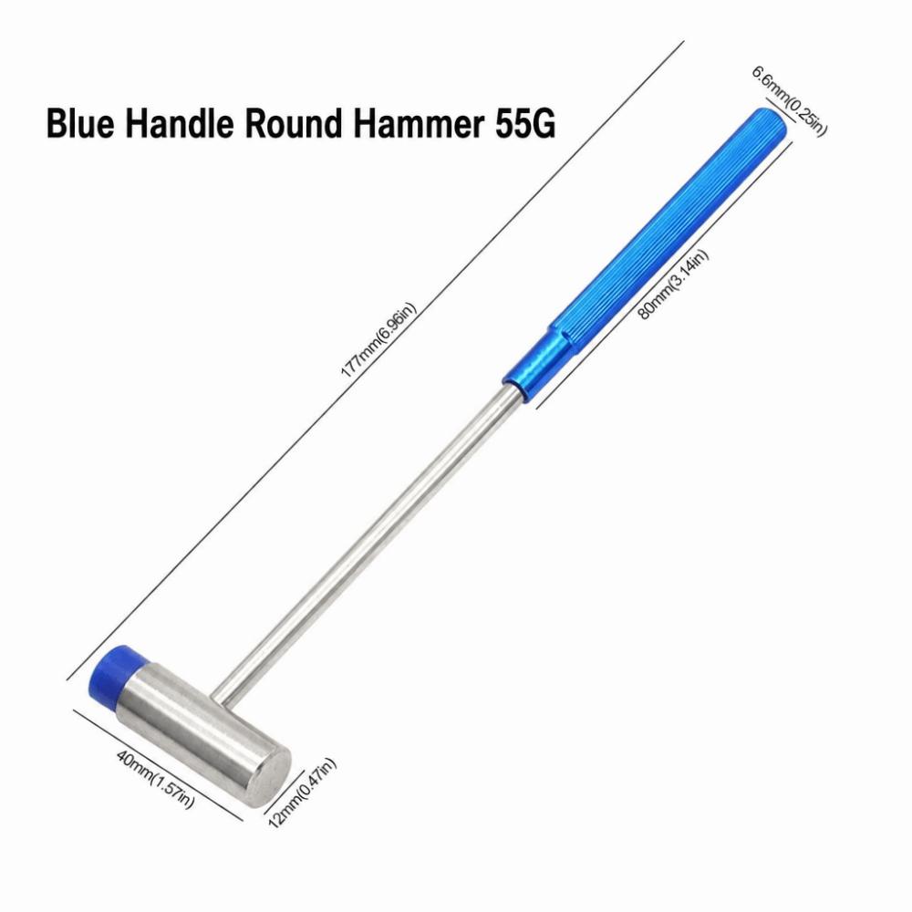Multi-size Watch Repair Hammer Rubber & Metal Dual Head Hammer Handcraft Hammer Fine Manual Work