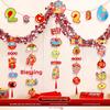 New Year Decorations Banners Set With Cardstock For Festive Scene Enhancement