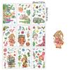 9 Sheets Spring Flower Butterfly Gnomes Window Sticker Reusable PVC Decal Glass Door Clings for Home School Party Decors