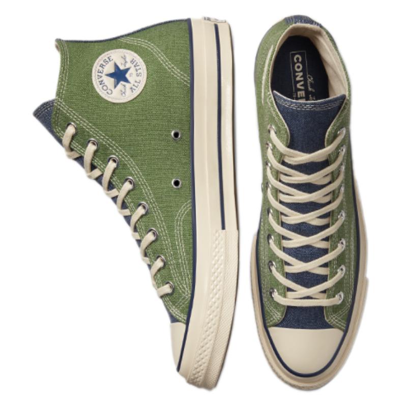 Converse Chuck Taylor All Star 1970s Comfortable and Lightweight High-Top Espadrilles Unisex Moss Green