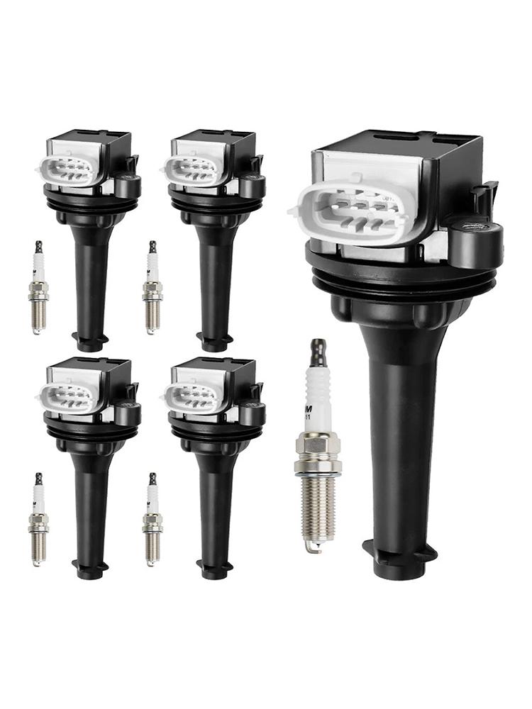 5x Ignition Coil Pack UF517+Spark Plugs For Volvo S60 2.5L L5 2012-2016