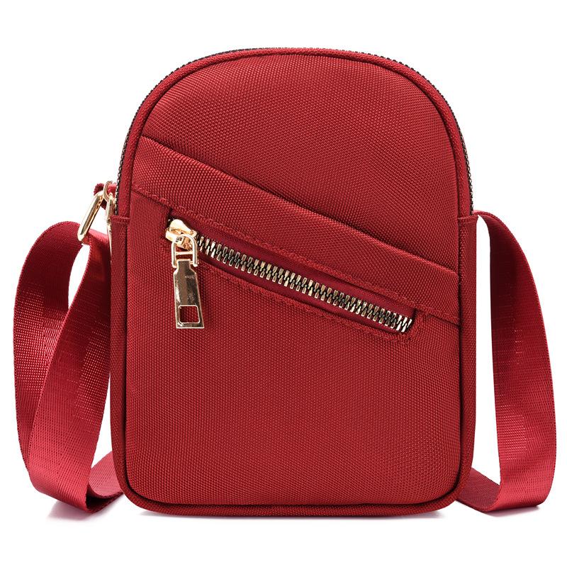 New Large-capacity Mobile Phone Bag Shoulder Bag Messenger Bag Fashionable and Simple Casual Nylon Bag Women