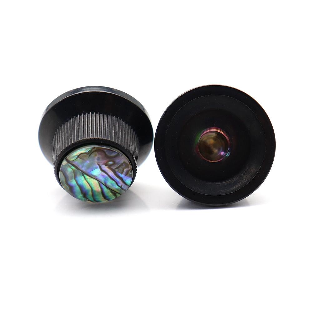 1pcs Abalone Top Guitar Bass Knobs Strat Metal Knobs for 6mm Shaft Pots 3 Colors