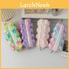 Large Capacity Rainbow Color Pencil Organizer With Soft Fabric For Students And Office Supplies